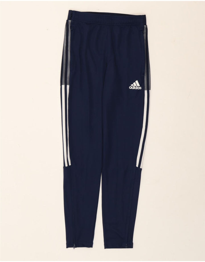 Pantaloni da tuta Adidas Aeroready da donna UK 8 Small Poliestere blu navy