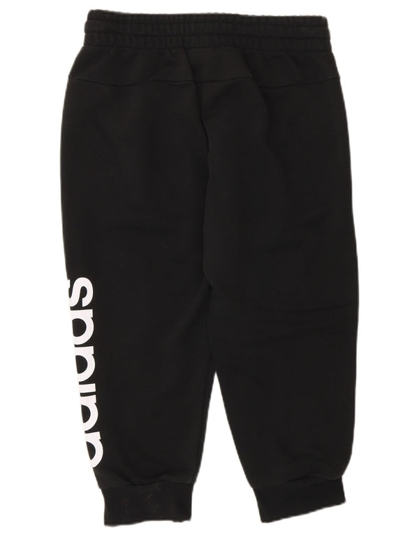 Pantaloni da tuta con grafica Capri da donna Adidas Joggers UK 4/6 XS Nero