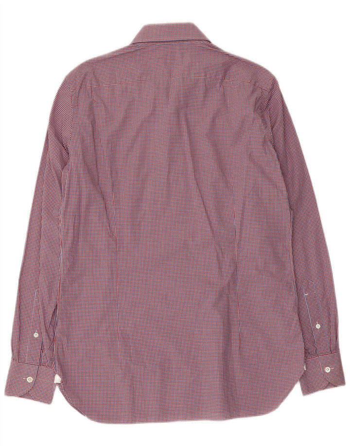 Camicia da uomo BORRELLI taglia 39 15 1/2 cotone a quadri multicolore medio