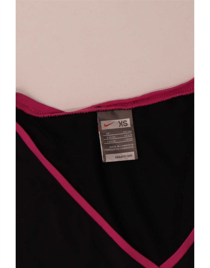 Canotta grafica Nike da donna UK 6/8 XS nera