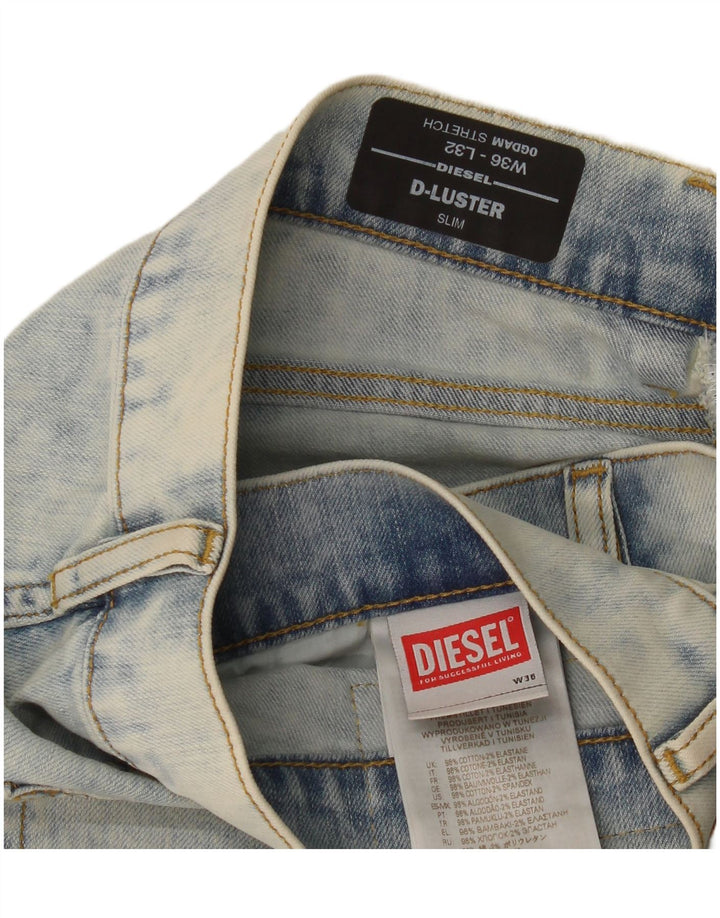 Jeans slim elasticizzati D-Luster da uomo Diesel W36 L32 cotone blu