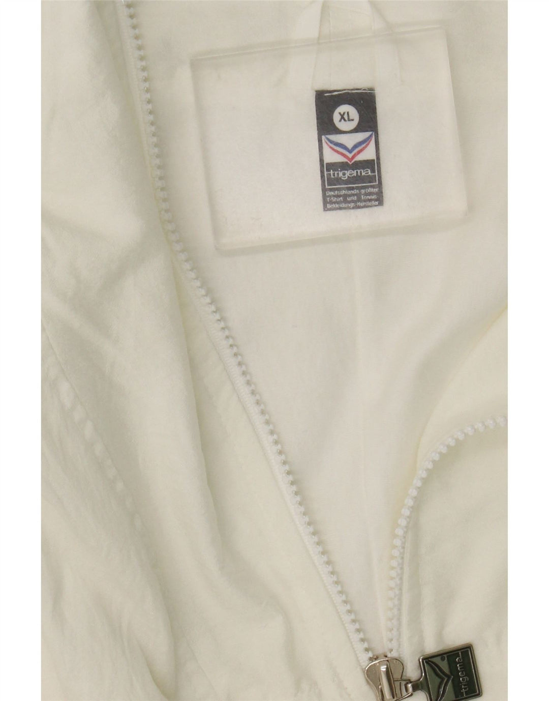 Giacca da ginnastica da uomo Trigema XL in nylon bianco