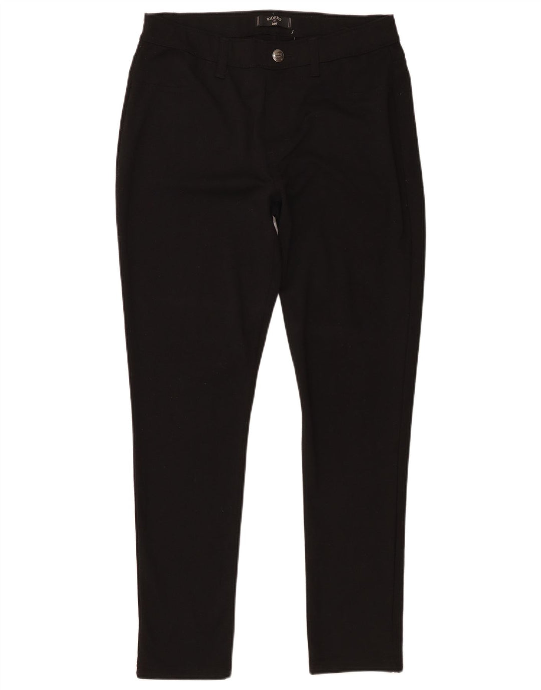 Pantaloni casual skinny da motociclista da donna Lee medi W30 L28 poliestere nero