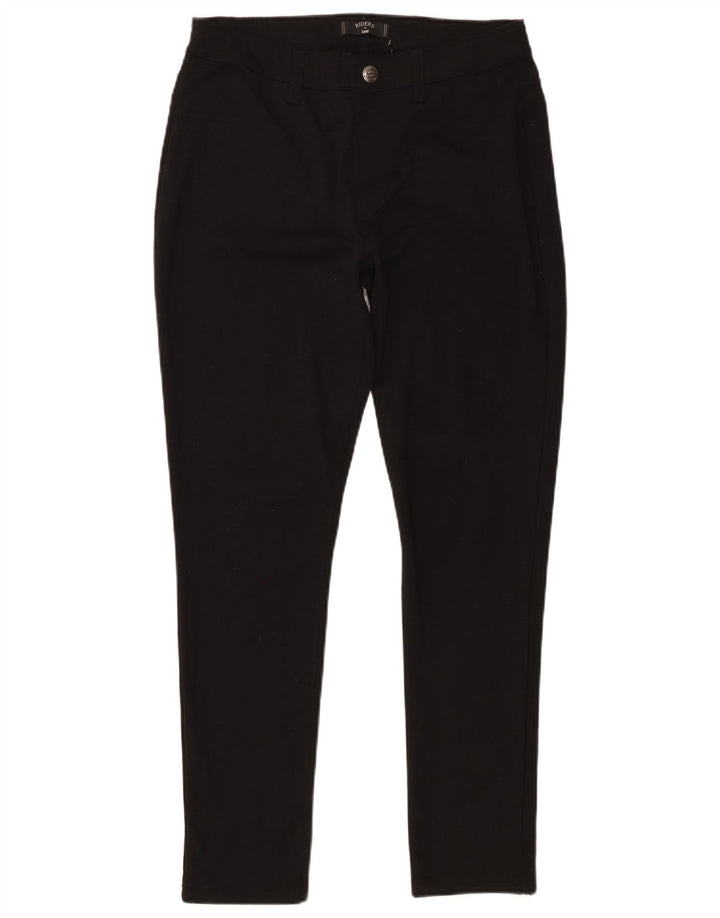 Pantaloni casual skinny da motociclista da donna Lee medi W30 L28 poliestere nero
