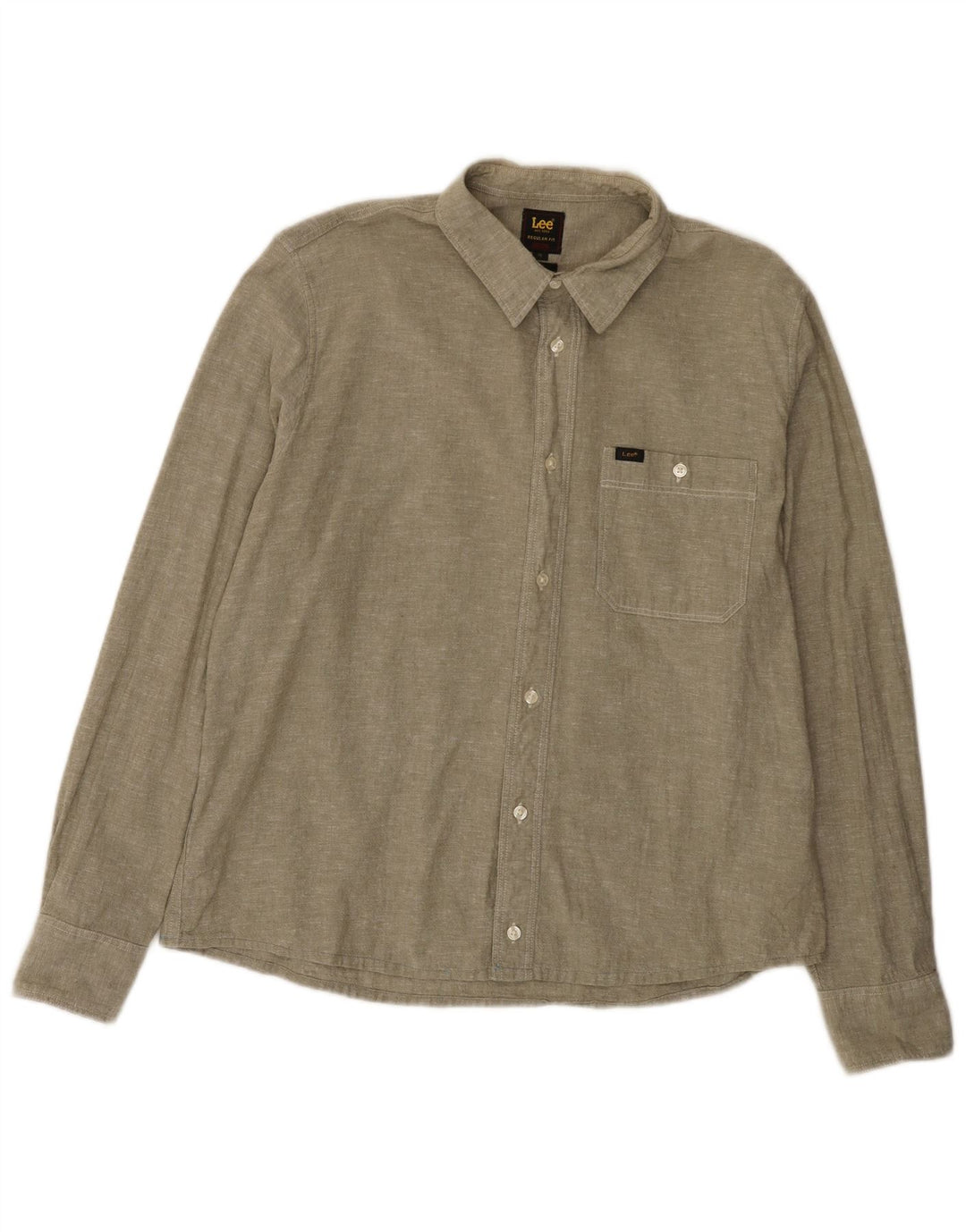 Camicia Lee da uomo vestibilità regolare XL cotone verde