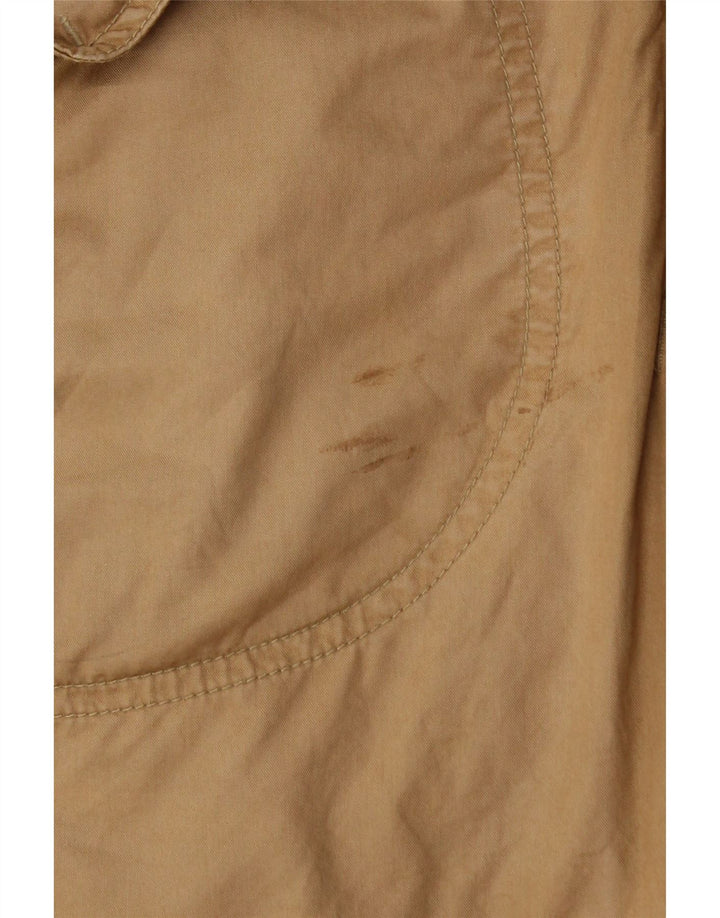 Giacca Parka con cappuccio da donna Woolrich UK 10 piccola in cotone marrone