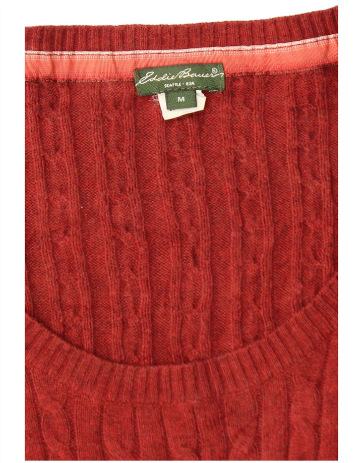 EDDIE BAUER Maglione da donna con scollo a barca Seattle UK 12 Rosso medio
