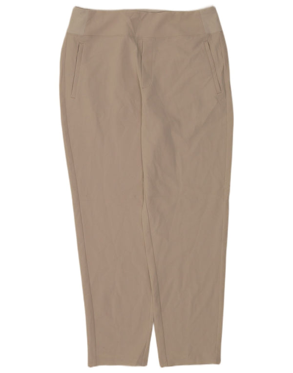 Pantaloni chino affusolati da donna Athleta US 14 XL W34 L30 Poliestere beige