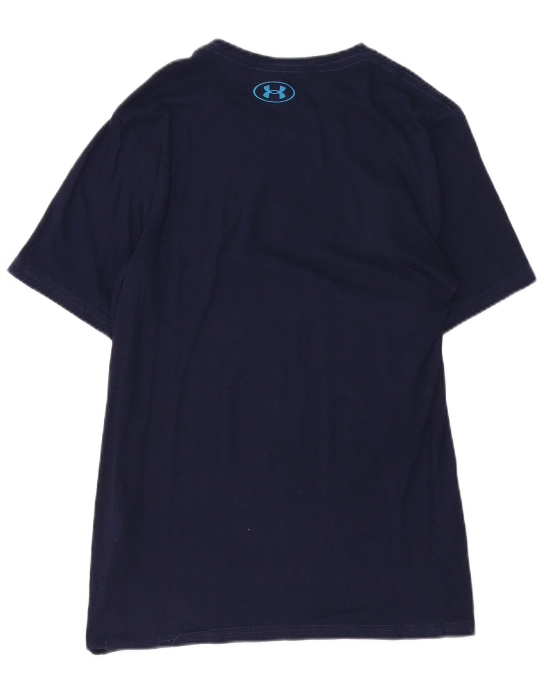 T-shirt grafica da uomo UNDER ARMOUR Top piccola in cotone blu navy