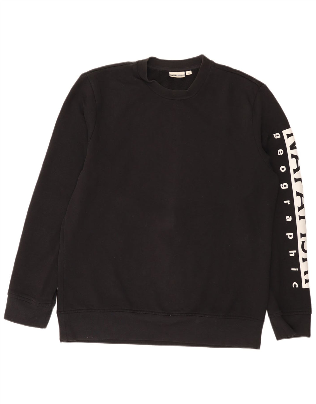 Felpa grafica da uomo Napapijri Maglione cotone nero medio