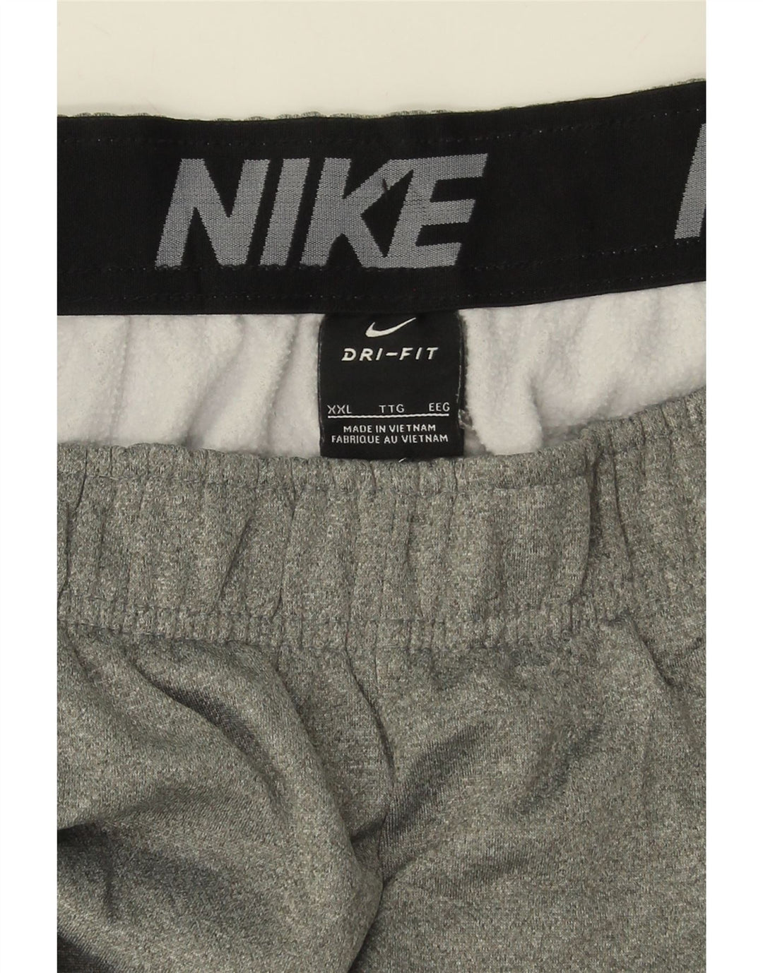 NIKE Mens Dri Fit Tracksuit Trousers 2XL Grey Polyester Vintage Nike and Second-Hand Nike from Messina Hembry 