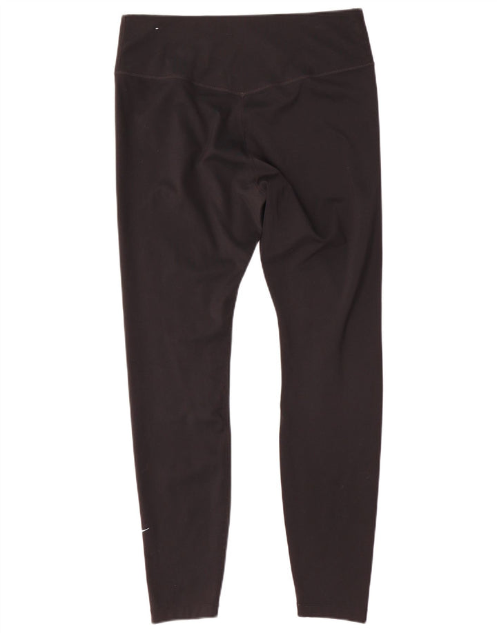 Leggings Nike Dri Fit da donna UK 16 Large Nero Poliestere
