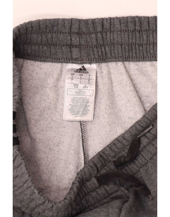 Pantaloni da tuta da uomo Adidas Joggers grandi in cotone grigio