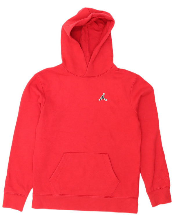 Felpa con cappuccio da bambino Jordan 13-14 anni XL in cotone rosso