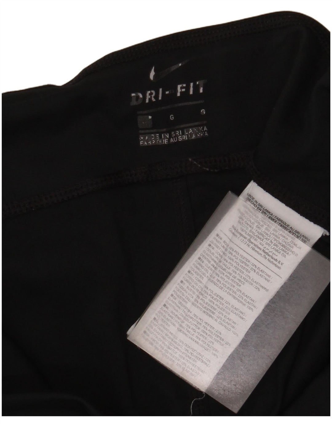 Leggings Nike Dri Fit da donna UK 14 grande poliestere nero