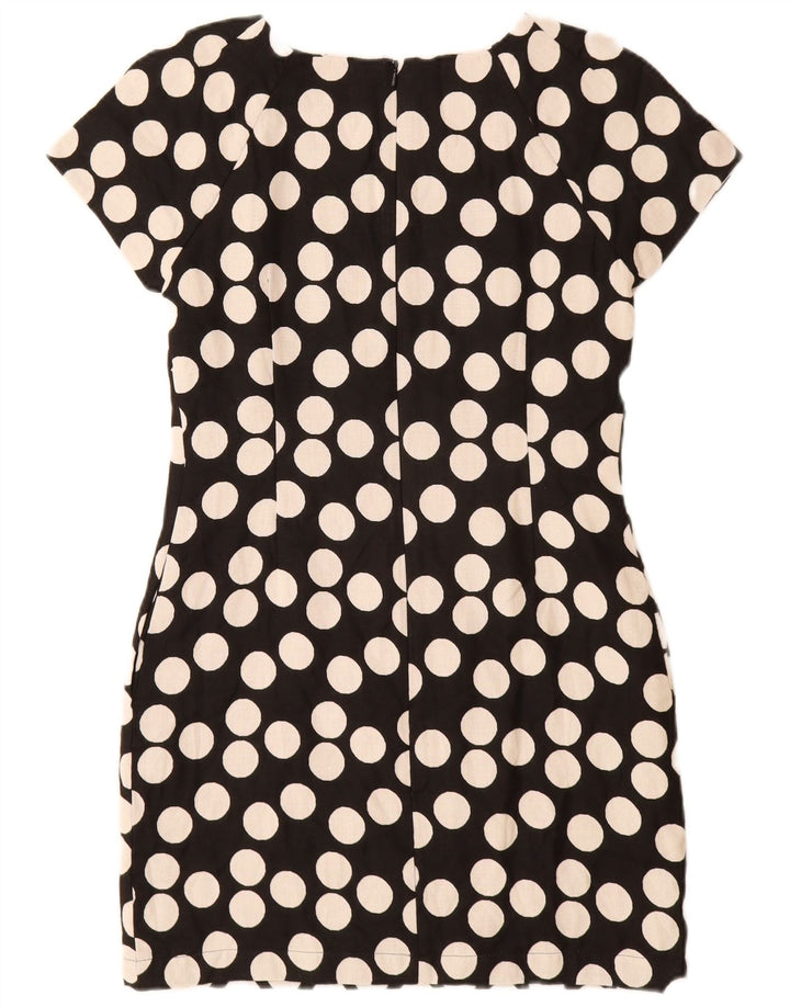 Abito tubino da donna Coast UK 8 piccolo cotone nero a pois