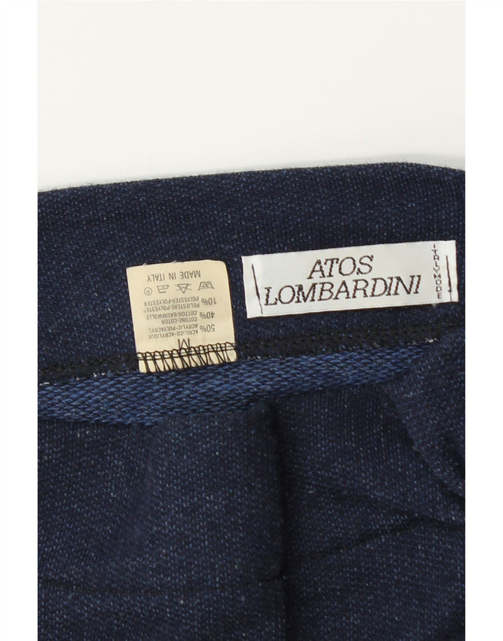 Mini gonna a tubino da donna Atos Lombardini media W28 blu navy in acrilico