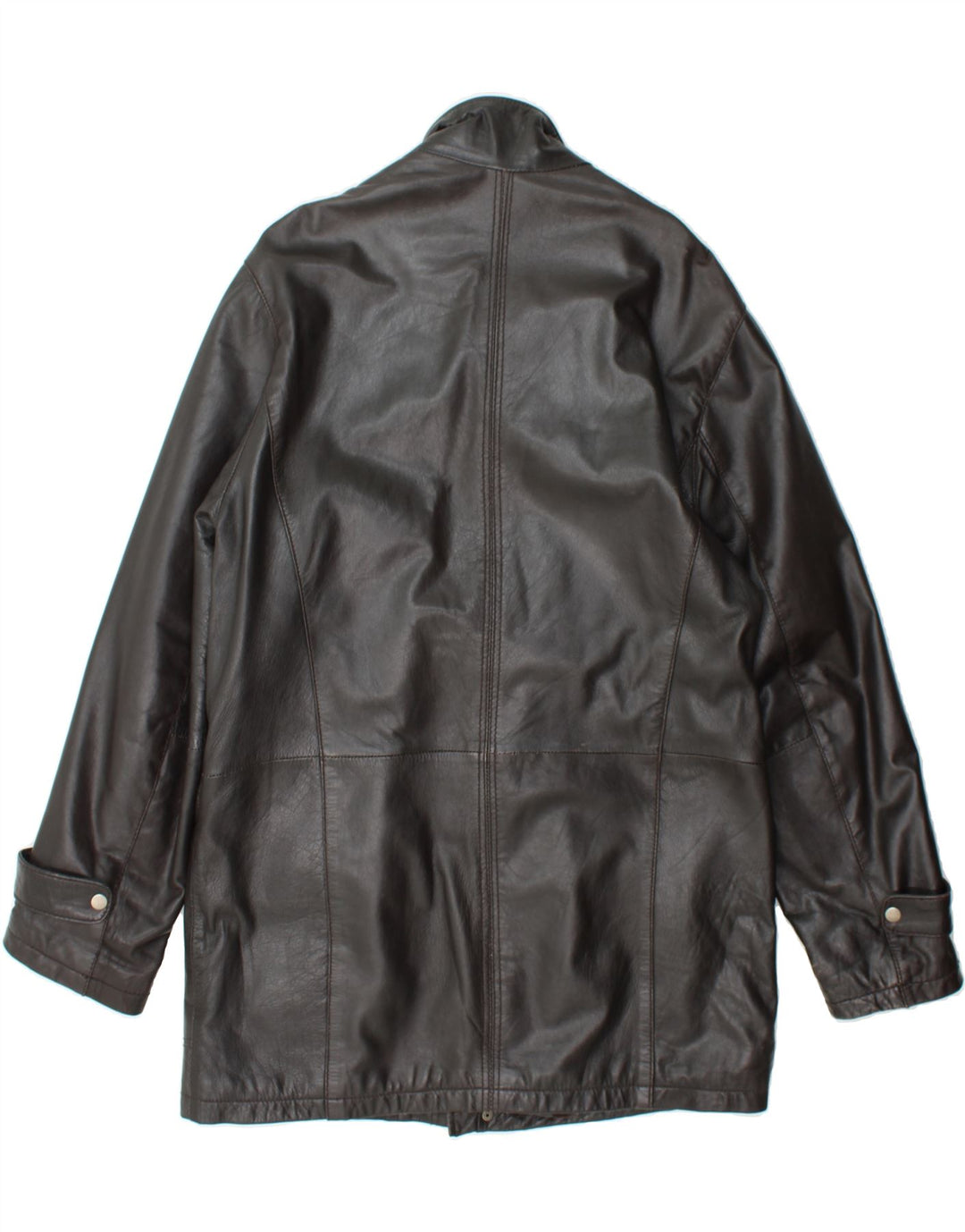 BARNEYS Mens Leather Jacket UK 38 Medium Brown Leather Vintage BARNEYS and Second-Hand BARNEYS from Messina Hembry 
