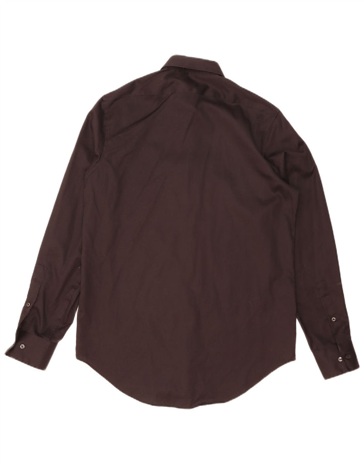 Camicia slim fit da uomo Calvin Klein taglia 15 1/2 media nera