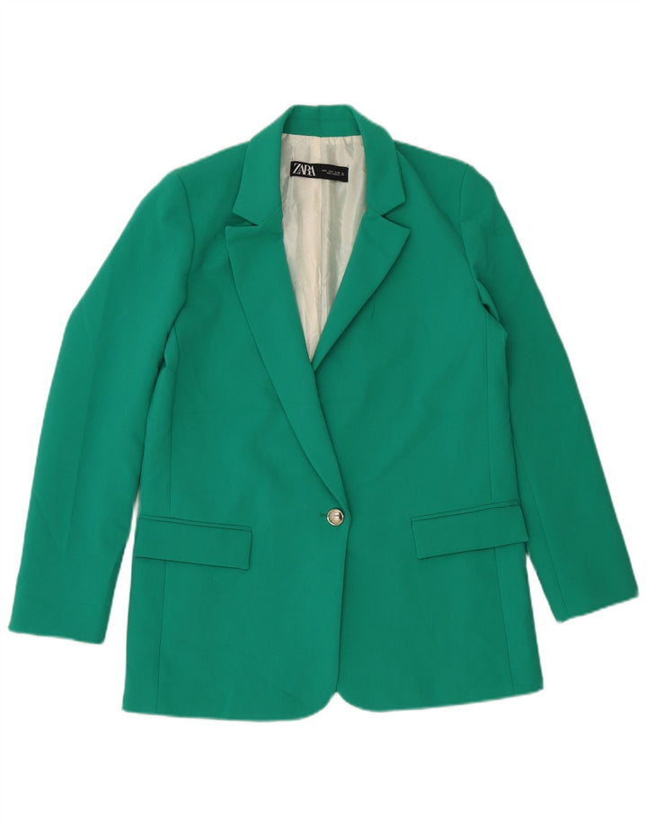 Giacca blazer da donna a 1 bottone Zara UK 10 piccola verde
