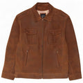Giacca in pelle militare da uomo Engbers IT 58 4XL Marrone