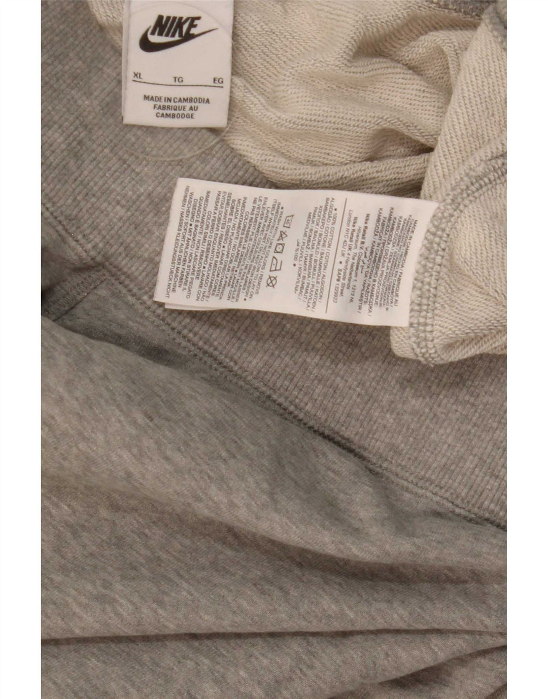 Pantaloni della tuta da uomo Nike Joggers XL in cotone grigio