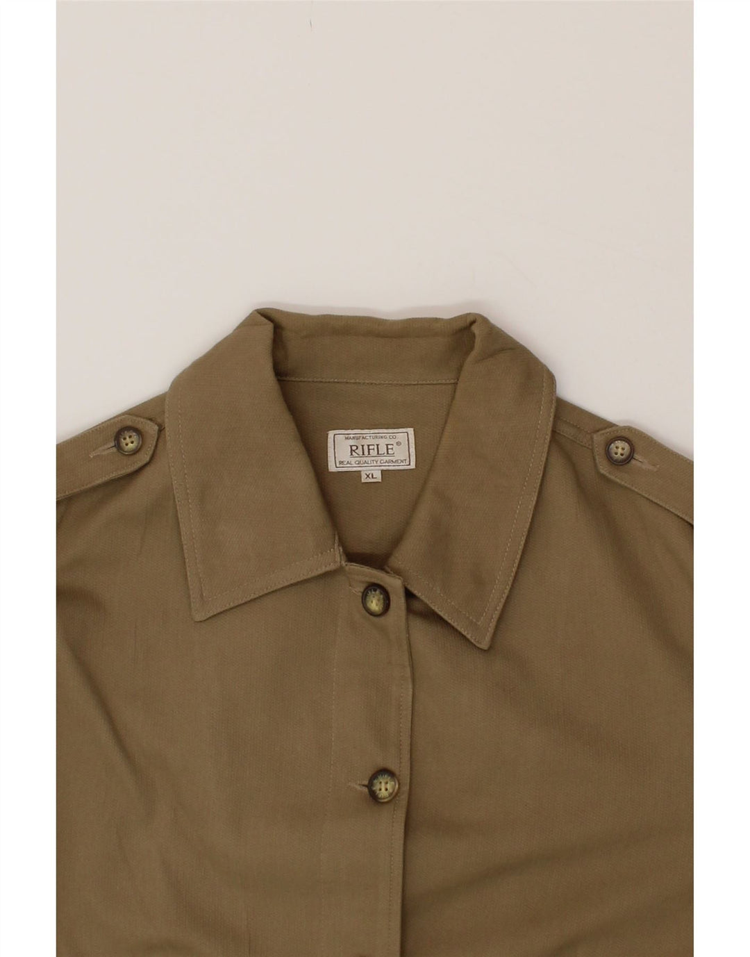 RIFLE Womens Military Jacket UK 18 XL Brown Cotton Vintage Rifle and Second-Hand Rifle from Messina Hembry 
