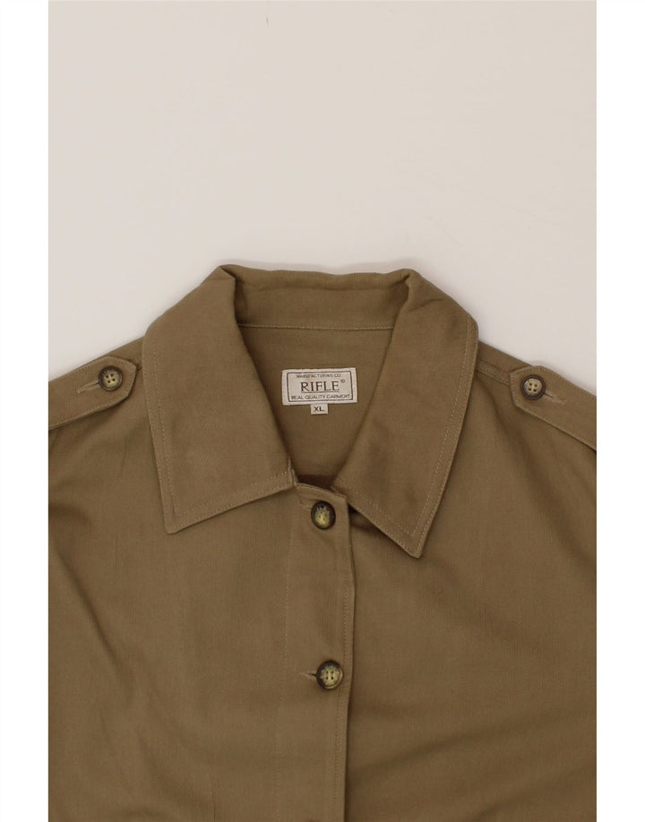 RIFLE Womens Military Jacket UK 18 XL Brown Cotton Vintage Rifle and Second-Hand Rifle from Messina Hembry 