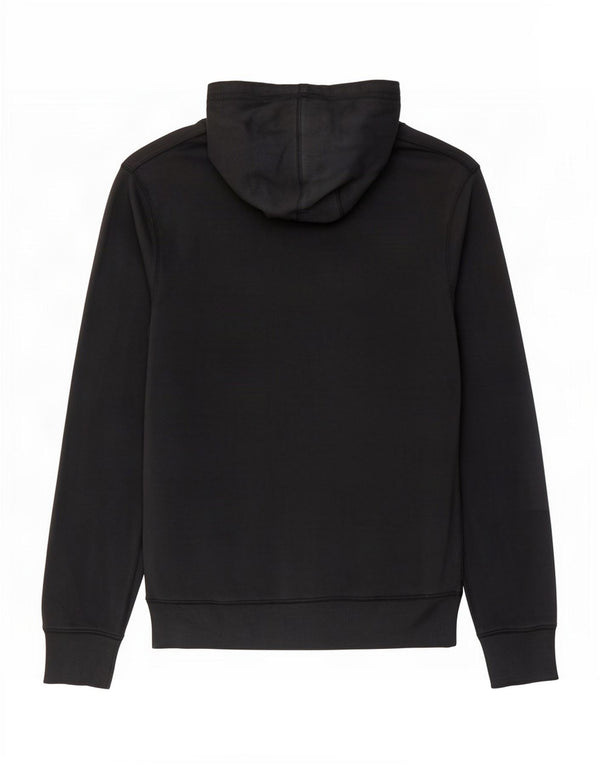 Maglione con cappuccio grafico da uomo Champion in cotone nero medio
