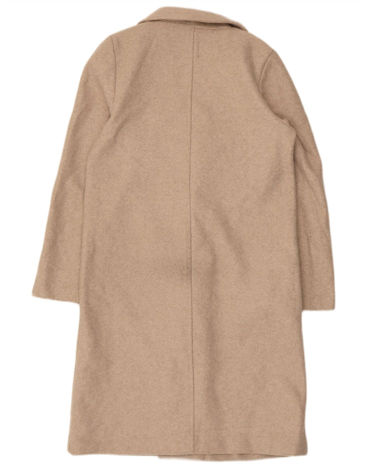 Soprabito aperto da donna Zara UK 14 Poliestere beige medio