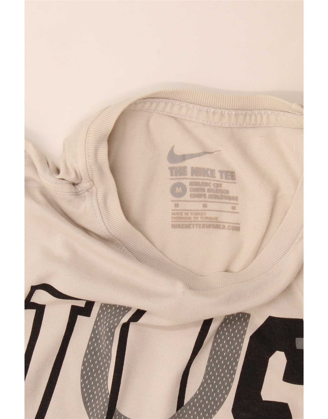 T-shirt grafica Nike da uomo con taglio atletico, cotone grigio medio