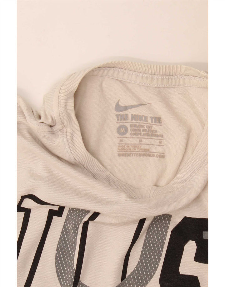 T-shirt grafica Nike da uomo con taglio atletico, cotone grigio medio