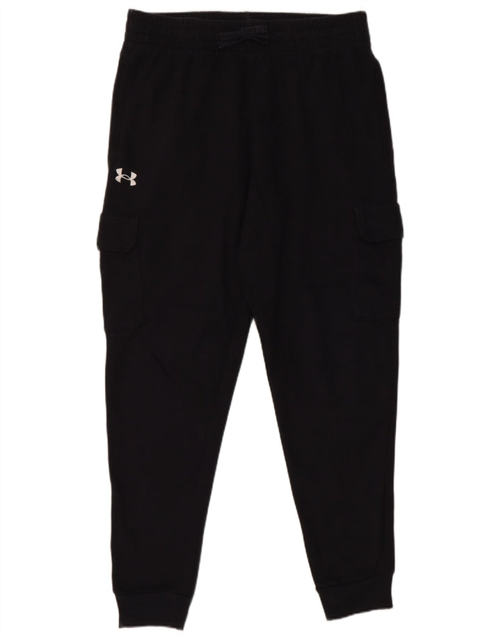 Pantaloni da tuta da uomo Under Armour Cargo Pantaloni da jogging grandi cotone nero