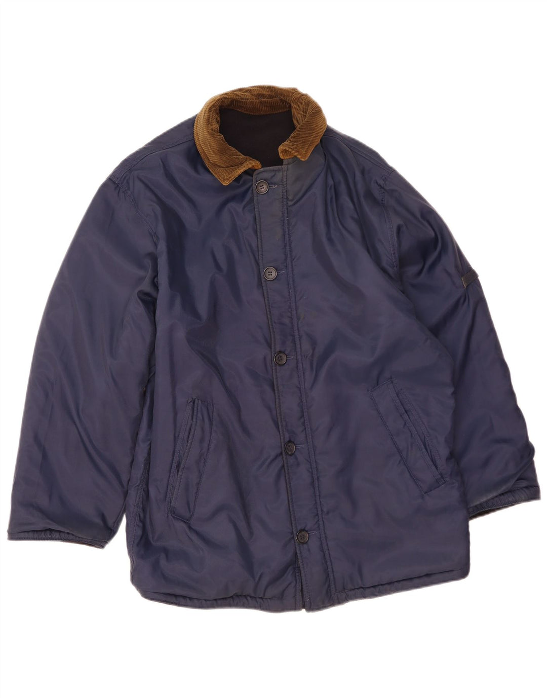 Giacca reversibile da uomo Ivy Oxford UK 36 Small Lana blu navy