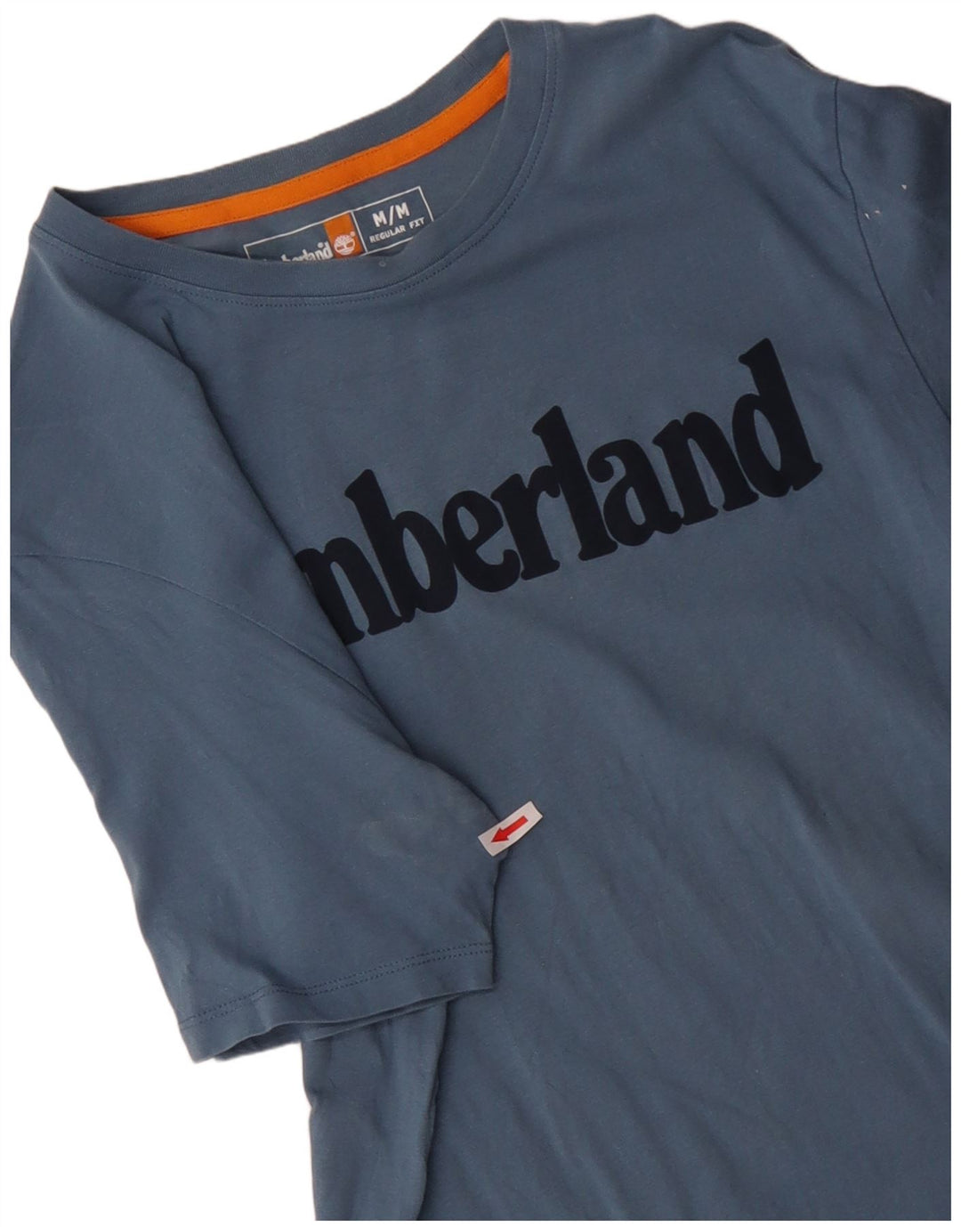 TIMBERLAND T-shirt grafica da uomo con vestibilità regolare, top in cotone blu medio