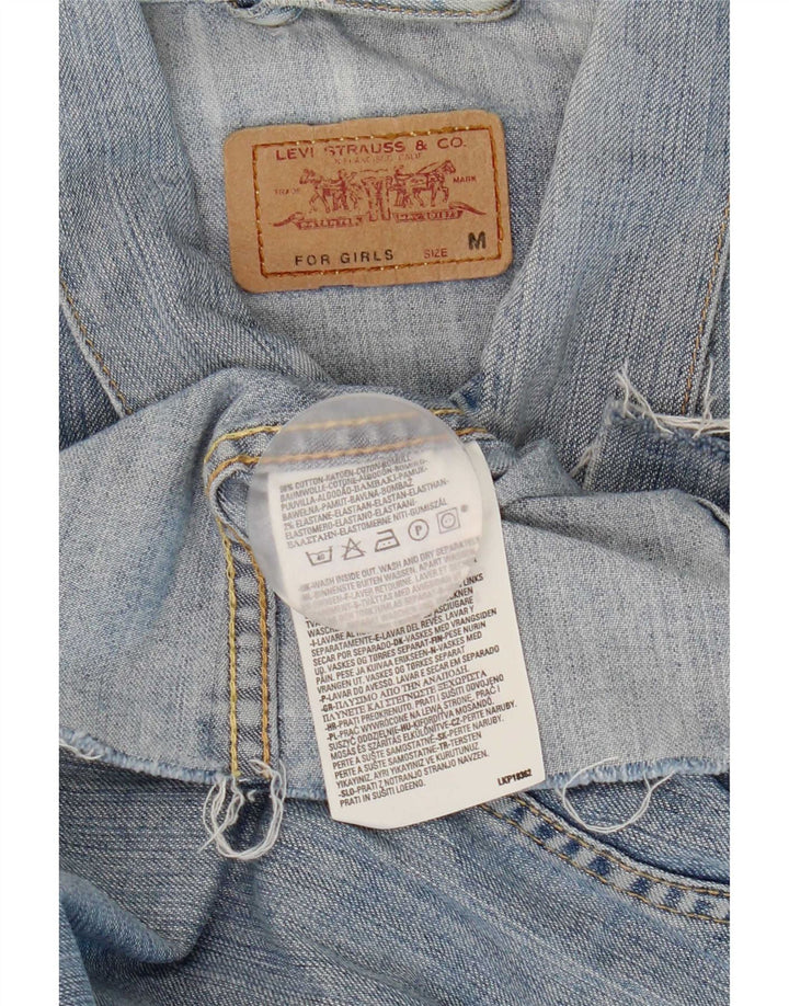 Giacca di jeans corta Levi's per ragazze 10-11 anni in cotone blu medio