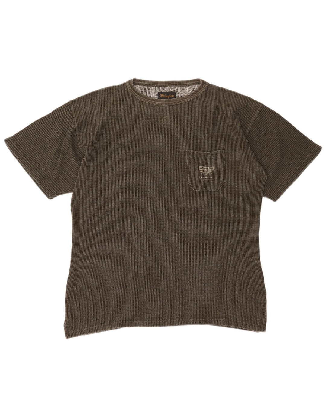 T-shirt da uomo Wrangler Top grande in cotone kaki