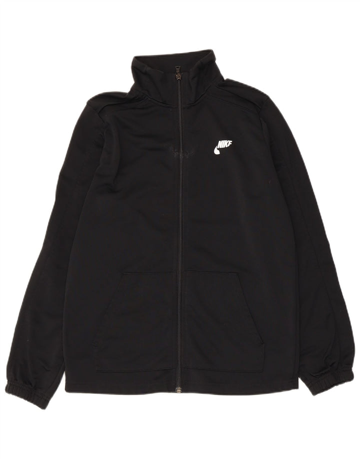Giacca da ginnastica grafica da ragazzo Nike 13-14 anni XL poliestere nero