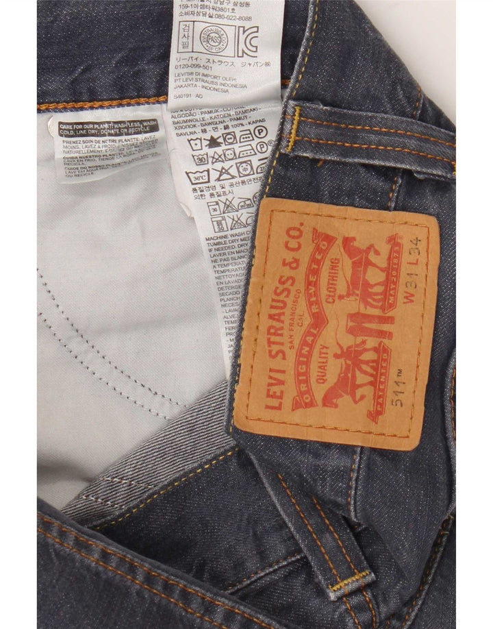 Jeans Levi's Uomo 511 Slim W31 L29 Cotone Blu