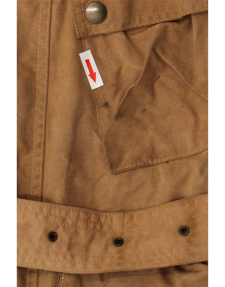 Giacca da uomo in cotone cerato Belstaff UK 40 grande marrone