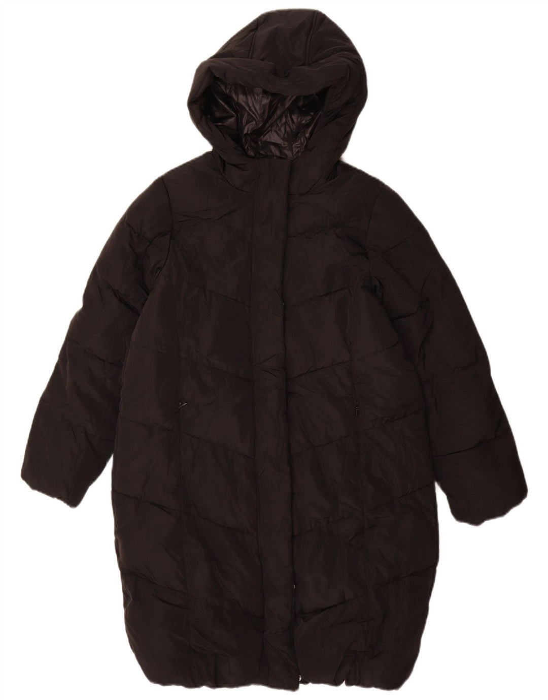 Cappotto imbottito con cappuccio Marks & Spencer per ragazze 11-12 anni in poliestere nero