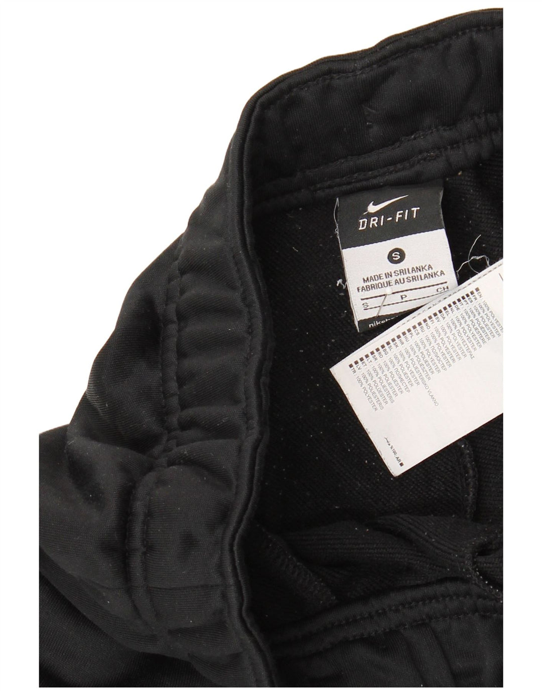 Pantaloni da tuta Nike Dri Fit da uomo piccoli in poliestere nero