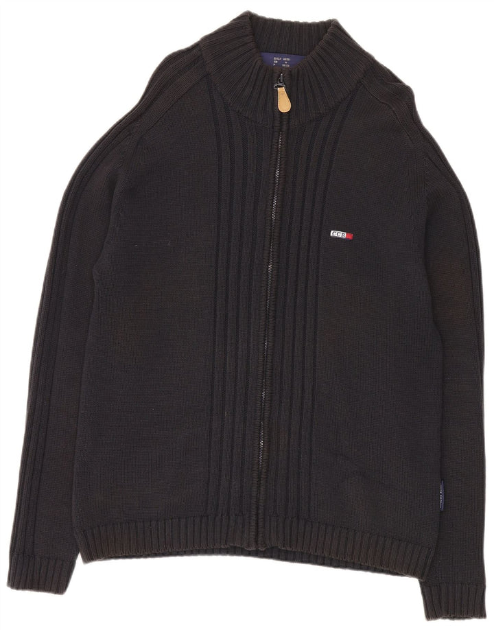 COTTON REPUBLIC Maglione cardigan da uomo in cotone blu navy medio