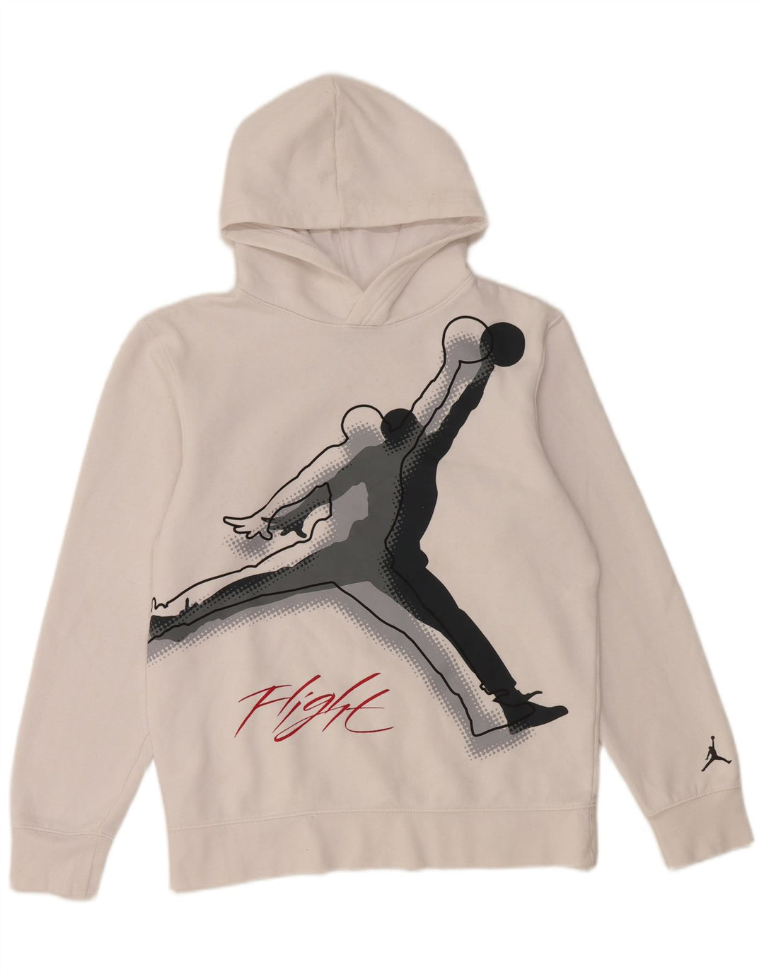 Felpa con cappuccio grafica JORDAN da bambino 13-14 anni XL in cotone bianco