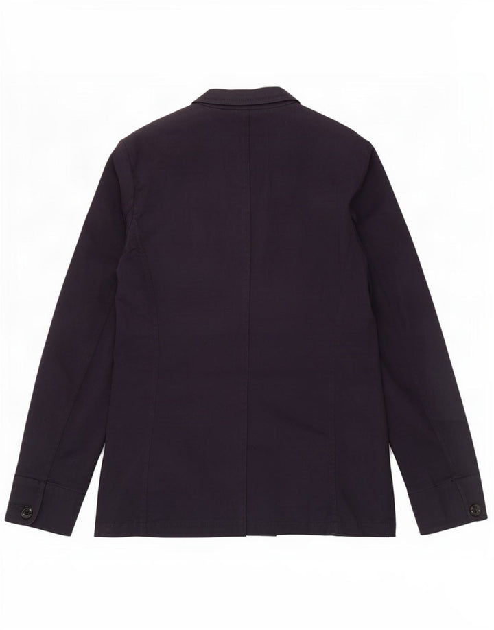 Giacca blazer doppiopetto da uomo Zara UK 38 cotone blu navy medio