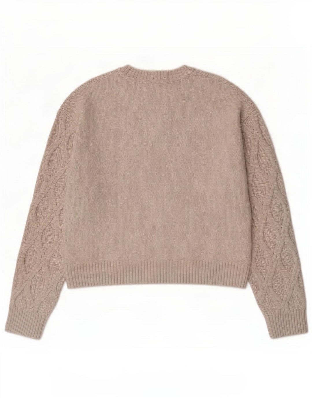 Maglione maglione girocollo da donna Marks & Spencer UK 14 medio bianco sporco