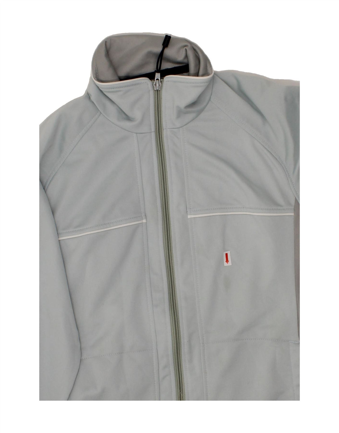 ASICS Womens Oversized Tracksuit Top Jacket UK 10 Small Blue Colourblock Vintage Asics and Second-Hand Asics from Messina Hembry 