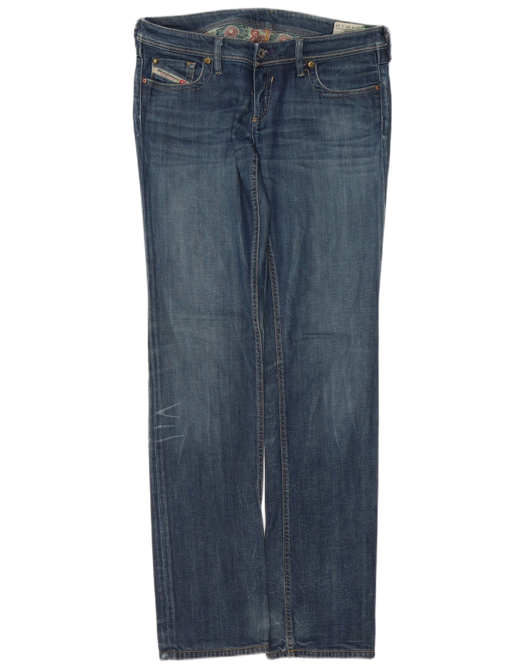 DIESEL Jeans dritti Lowky da donna W30 L34 cotone blu