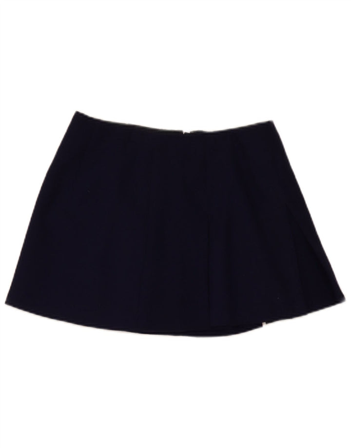 Minigonna vintage da donna W30 media blu navy