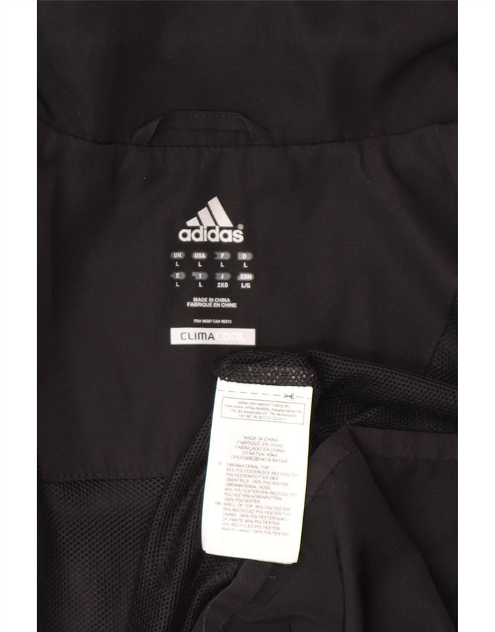 Giacca da allenamento Adidas Climacool da uomo grande color block nero
